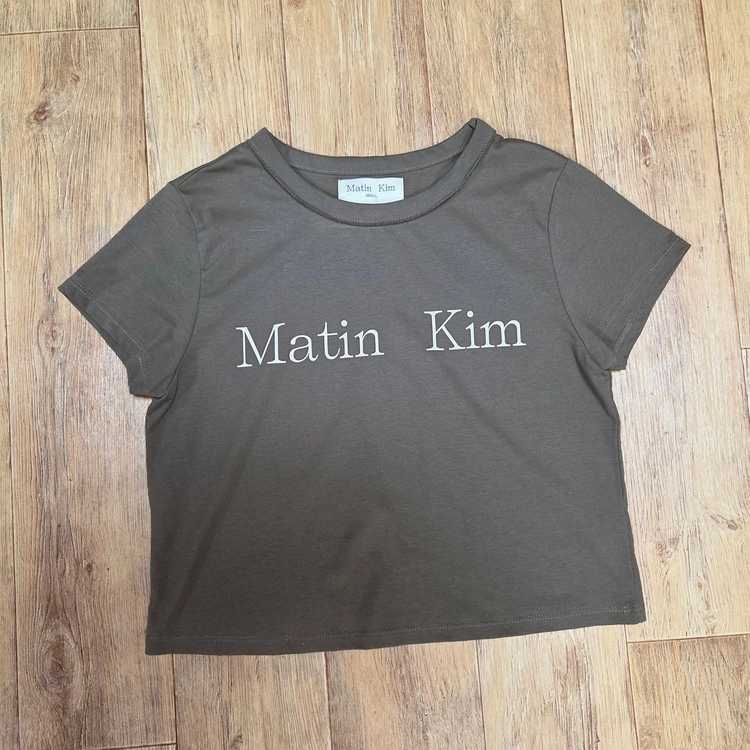 마뗑킴(Matin Kim) 로고 크롭탑 55 이미지