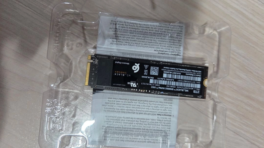 wd sn850x 2tb 플스5 호환 이미지