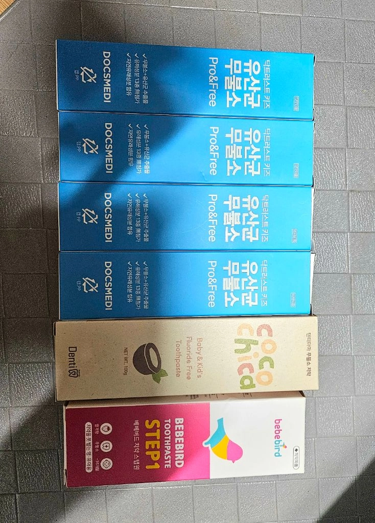 닥스메디 유산균 무불소 키즈 치약 닥트러스트 유아 이미지