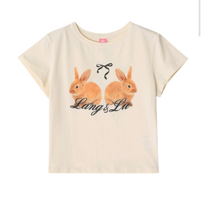 [미착용] 랭앤루 라이크 바니 티셔츠LIKE BUNNY T-Shirts_LIGHT YELLOW 이미지