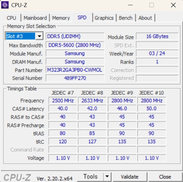 개인 사용하던 삼성 DDR5 5600 16GB 메모리 4개 총 64GB 팝니다. 이미지