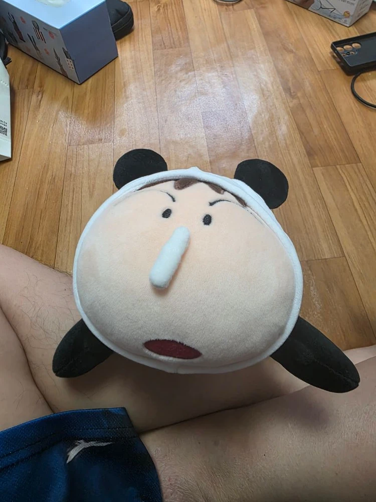 짱구는 못말려 맹구 판다옷 봉제인형 캐릭터인형 대원미디어 굿즈 이미지