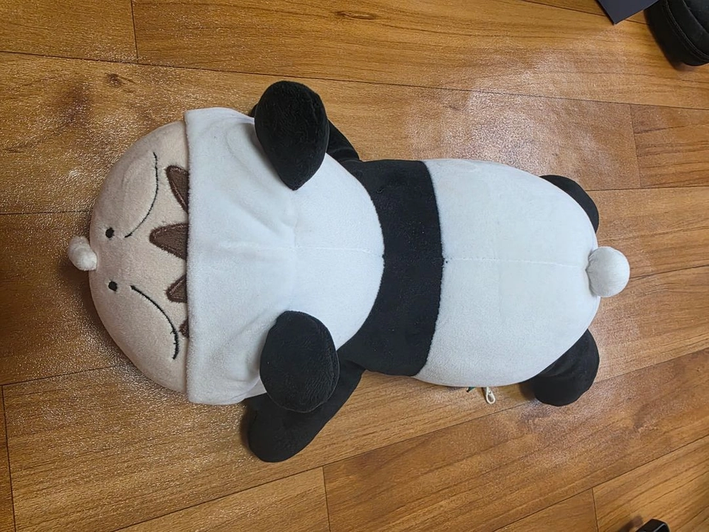 짱구는 못말려 맹구 판다옷 봉제인형 캐릭터인형 대원미디어 굿즈 이미지