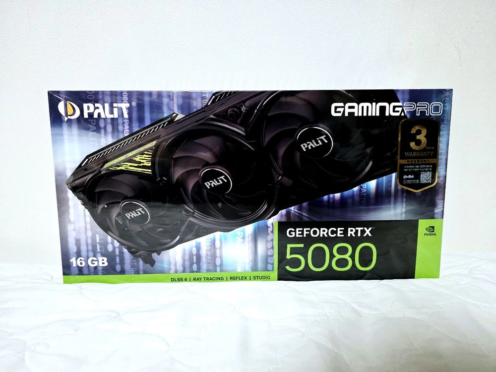 PALIT 지포스 RTX 5080 GAMINGPRO D7 16GB 이엠텍 미개봉 새상품 팝니다 ( 서울 ) - 안심되는 중고거래