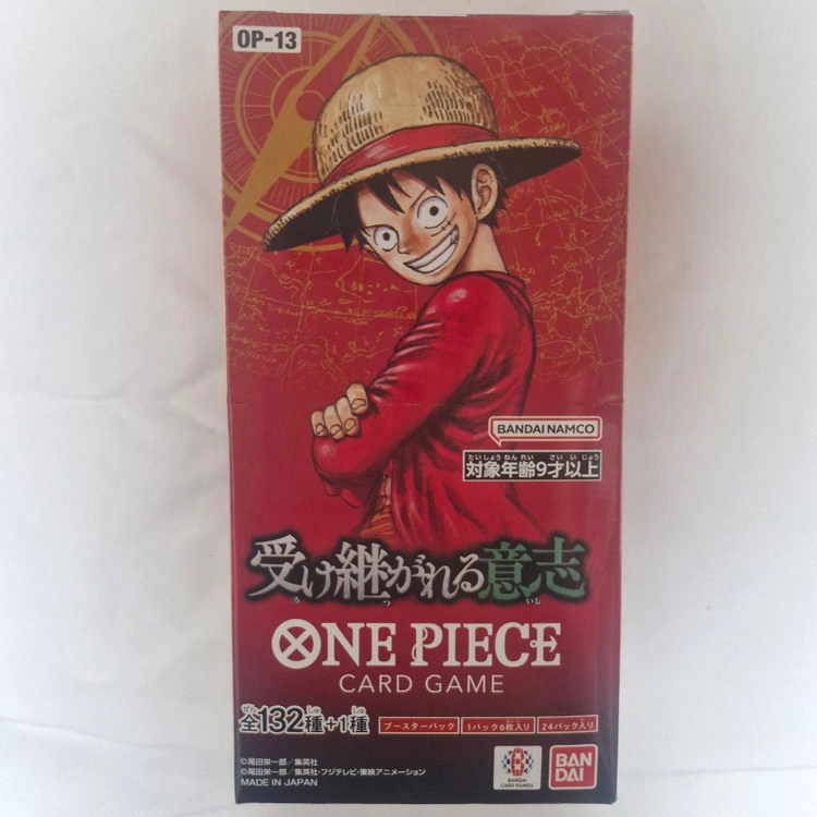 원피스 카드 TCG OP-13 부스터 팩 계승되는 의지 박스 24팩 일어판 이미지