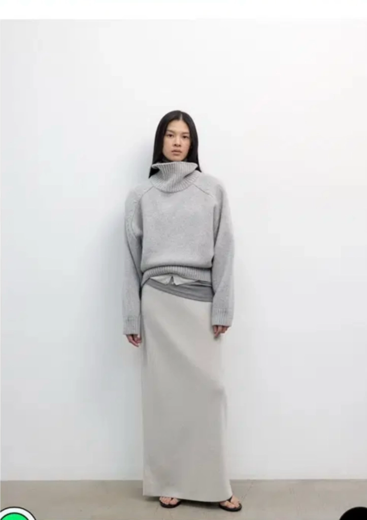 르셉템버 르917 button down sleeveless knit 탑 & 스커트 Gray 이미지