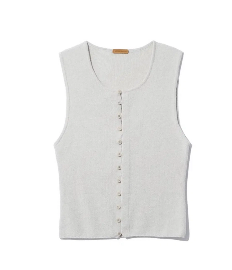 르셉템버 르917 button down sleeveless knit 탑 & 스커트 Gray 이미지