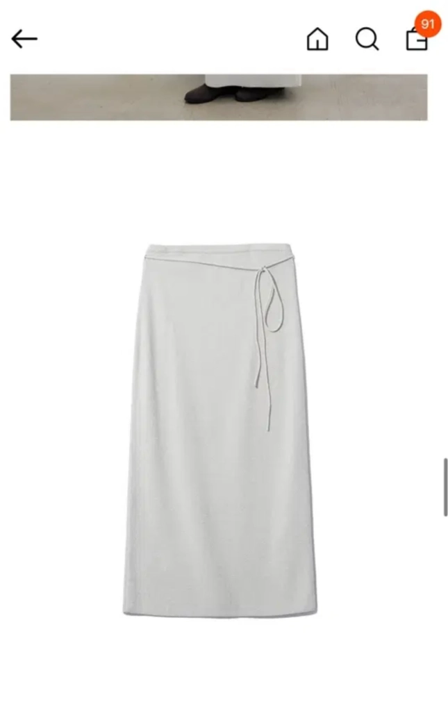 르셉템버 르917 button down sleeveless knit 탑 & 스커트 Gray 이미지