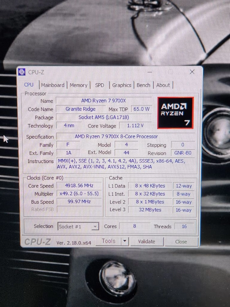 amd cpu 라이젠7 9700x 이미지
