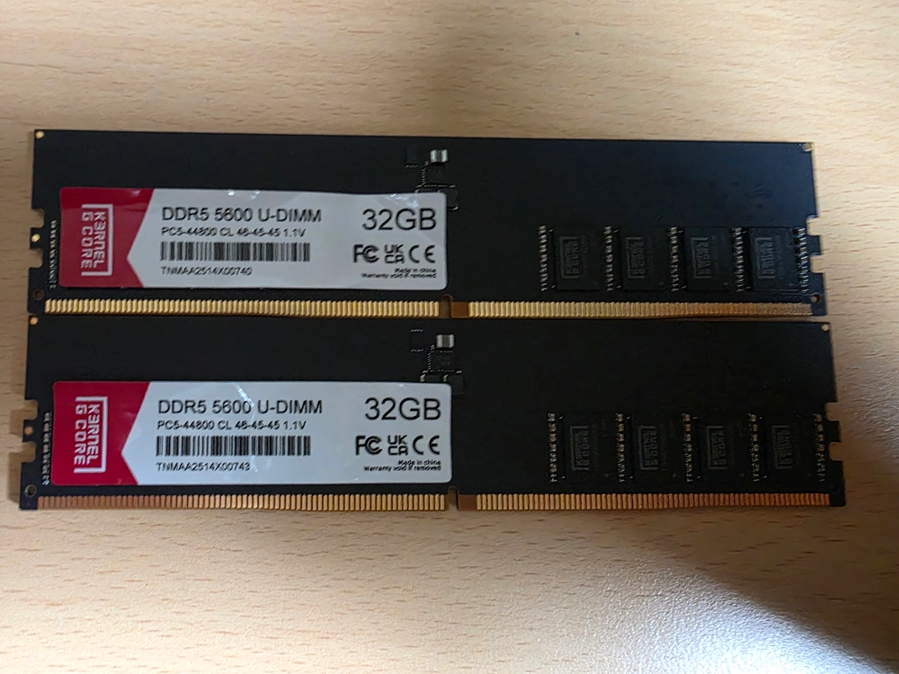 커널앤코어 DDR5 PC5-44800 CL46 (5600) 32GB - 안심되는 중고거래