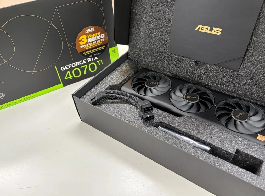 에이수스 ASUS ProArt 지포스 RTX 4070 Ti D6X 12GB (풀박스) 저렴히 판매 - 안심되는 중고거래