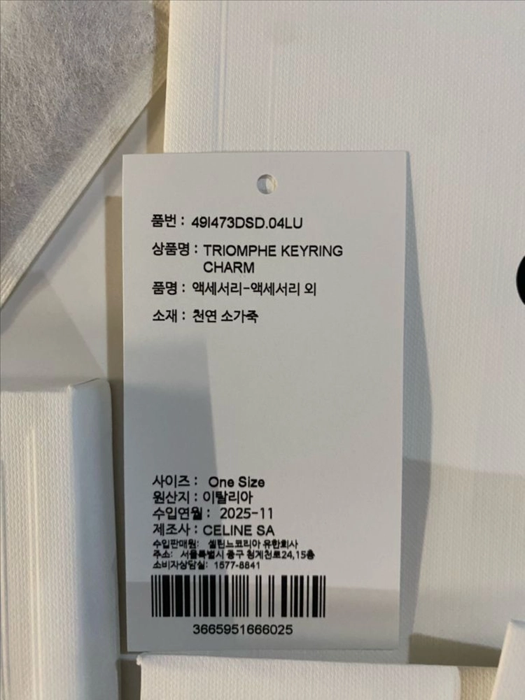 셀린느 트리옹프 키링참 이미지