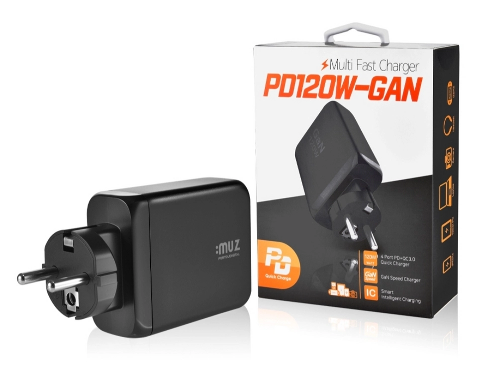 미개봉 아이뮤즈 120W GaN 고속 멀티 접지 충전기 PD120W-GAN 블랙 - 안심되는 중고거래