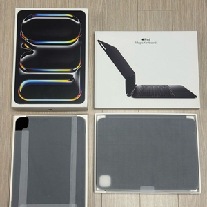 [리퍼 미사용/애케플 27년 6월]아이패드 프로 M4 11인치 256GB Wi-Fi + 매직키보드 판매합니다. 이미지