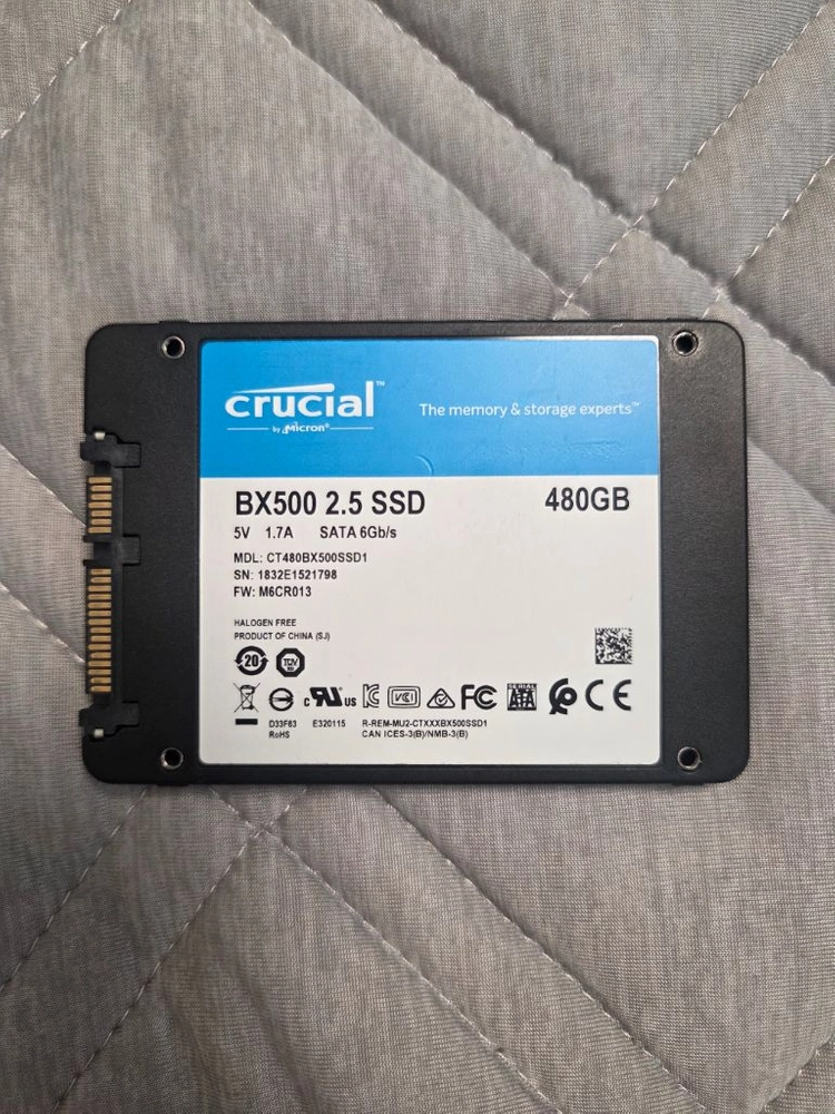 Crucial BX500 480GB SSD 이미지
