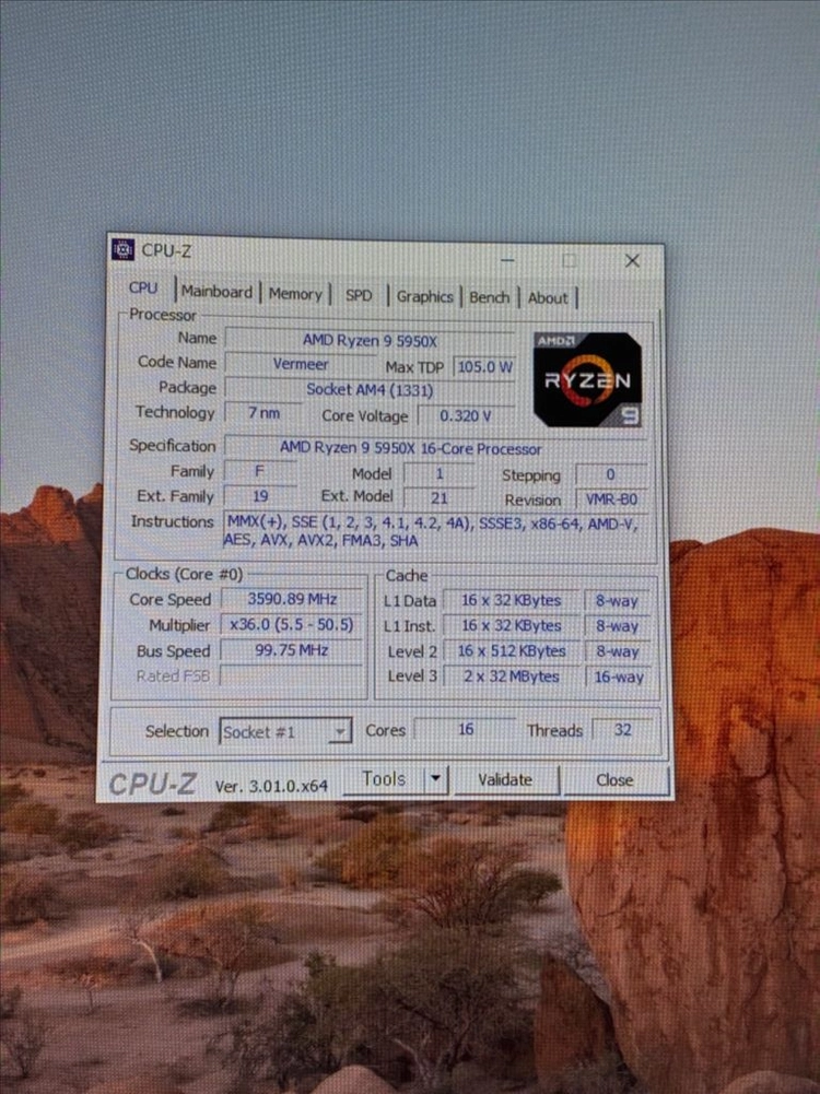 라이젠 5950X CPU 단품 판매합니다. 이미지