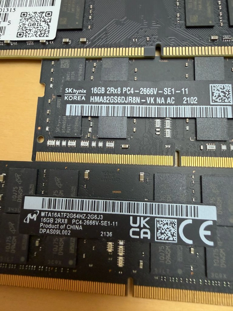 노트북 및 데스크탑 용 램 16기가 DDR4 램 판매합니다 - 안심되는 중고거래