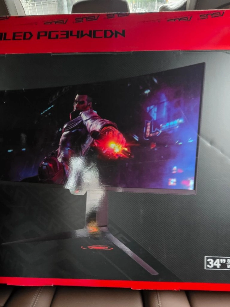 ASUS ROG Swift PG34WCDN OLED 360Hz 울트라와이드 모니터 풀박스 이미지