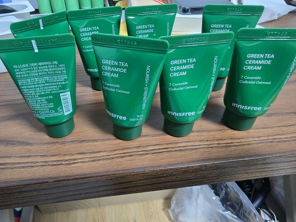 이니스프리 그린티 세라마이드 크림 120ml 팔아요 이미지
