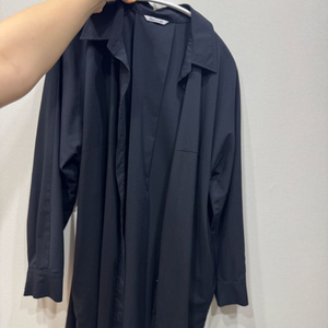 쉬즈미스 블랙 롱셔츠 원피스 이미지