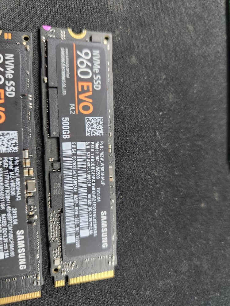 삼성 960 EVO M.2 NVMe SSD 500GB 이미지