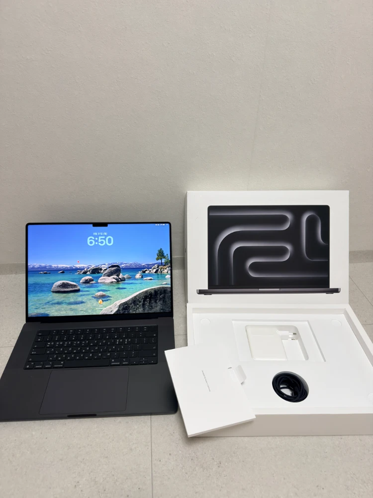 (안전결제 가능) 맥북 프로 16 m4 max 36 / 1tb 블랙 - 안심되는 중고거래