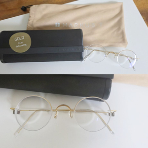[안경테]Markus T 마커스티 마르쿠스티 D2 068 23k Gold Plate(골드 도금) 팝니다. 이미지