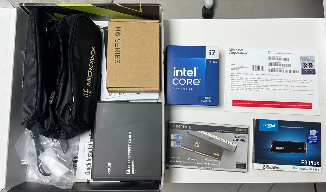 고사양 게이밍 PC / 인텔i7-14700k / RTX5080 / 윈도우11 정품 포함 이미지