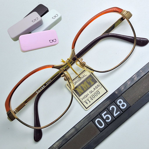 SILVER 6420 골드 하금테 안경테 50mm 일본 빈티지 데드스톡 클래식 레트로 복고 수입 패션 아이웨어 이미지