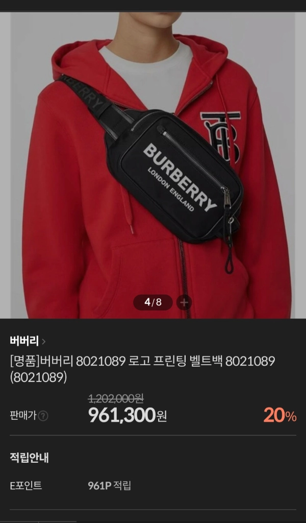 버버리 힙색 벨트백크로스백숄더백테수토호보백가방백팩구찌루이비통디올샤넬생로랑셀린느에르메스버버리로로피아나델보 이미지