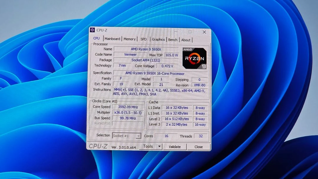 AMD 라이젠 5950X 이미지