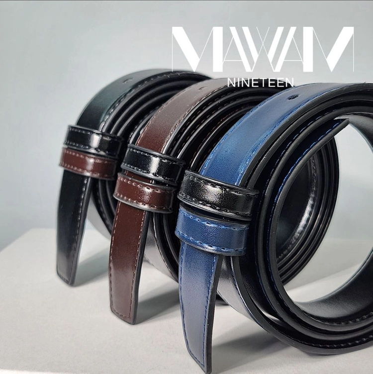 교체용 가죽 벨트끈 프리미엄 남성 허리띠 29mm 34mm 32mm 38mm 이미지