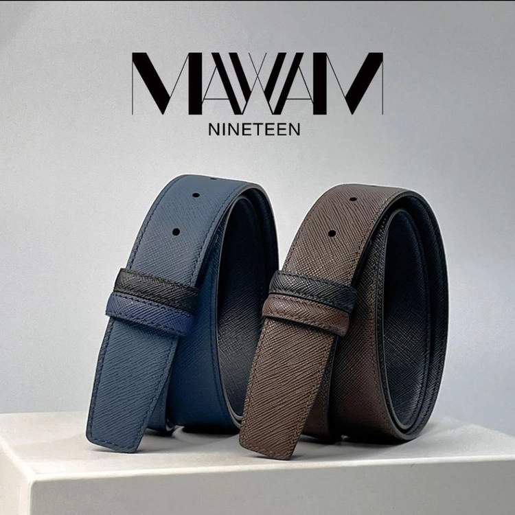 교체용 가죽 벨트끈 프리미엄 남성 허리띠 29mm 34mm 32mm 38mm 이미지