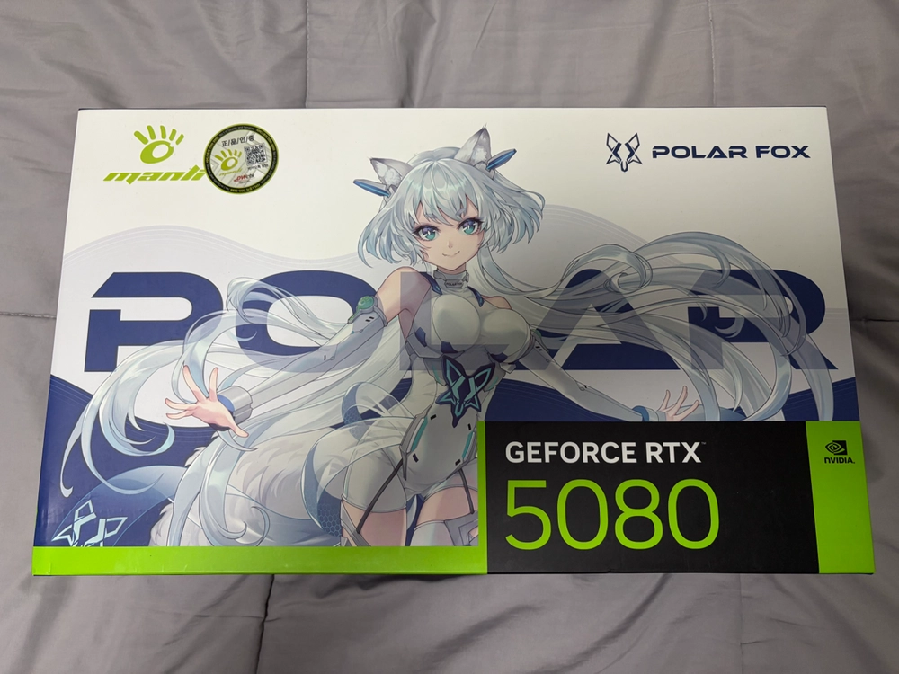 MANLi 지포스 RTX 5080 Polar Fox OC D7 16GB 대원씨티에스 - 안심되는 중고거래