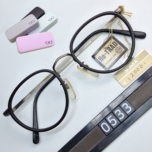 Be-TRAD 1204 솔텍스 콤비네이션 안경테 48mm 보스턴 일본 빈티지 데드스톡 레트로 앤틱 복고 아메카지 이미지
