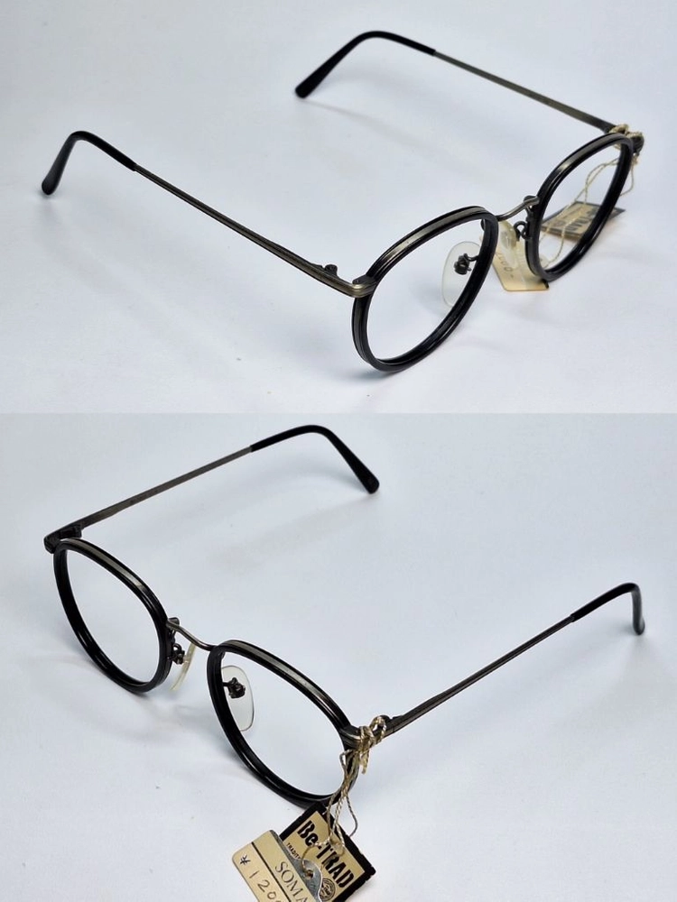 Be-TRAD 1204 솔텍스 콤비네이션 안경테 48mm 보스턴 일본 빈티지 데드스톡 레트로 앤틱 복고 아메카지 이미지
