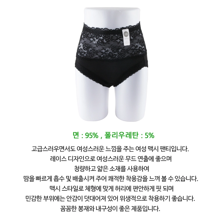 하비 여성 맥시 레이스 팬티 100 이미지