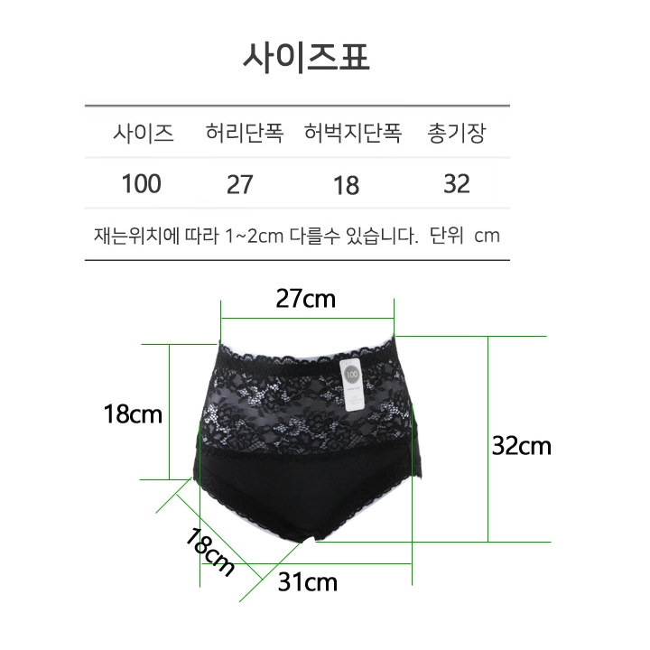 하비 여성 맥시 레이스 팬티 100 이미지