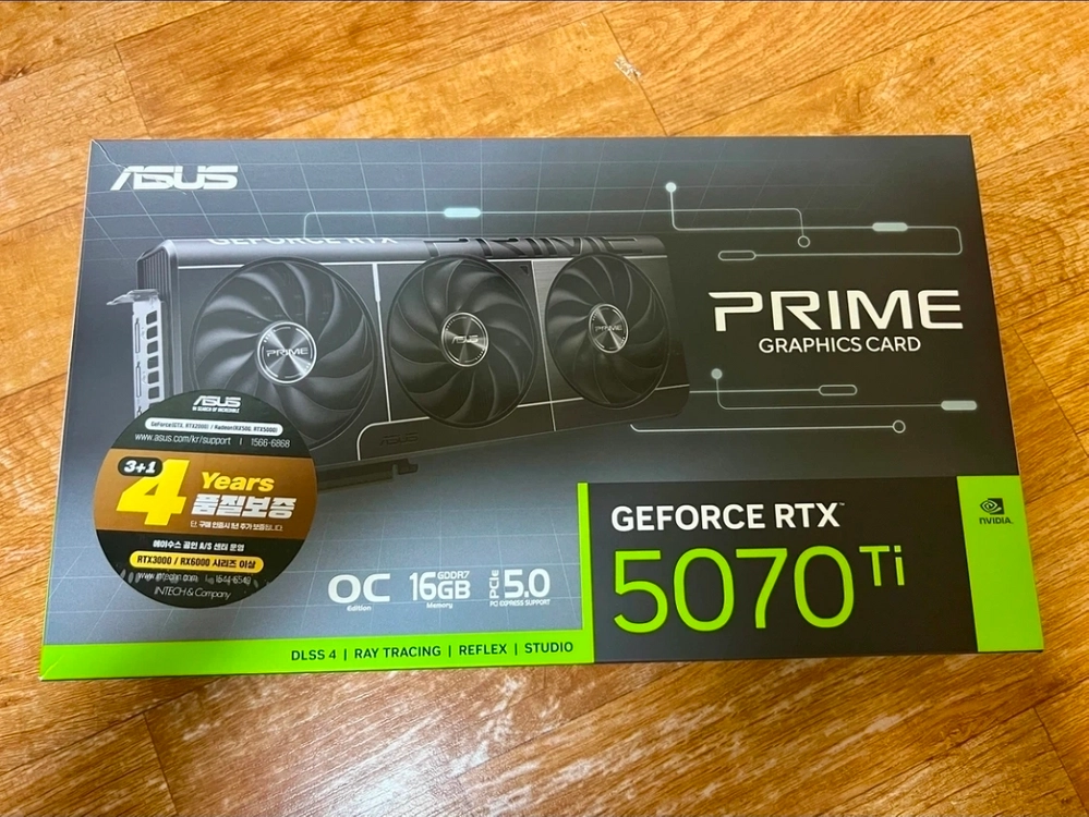 ASUS PRIME 5070 Ti OC D7 16GB 급처 - 안심되는 중고거래