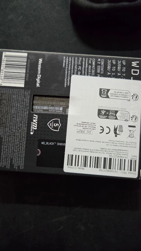 (미개봉) wd sn850x 2tb 미개봉 팝니다 이미지