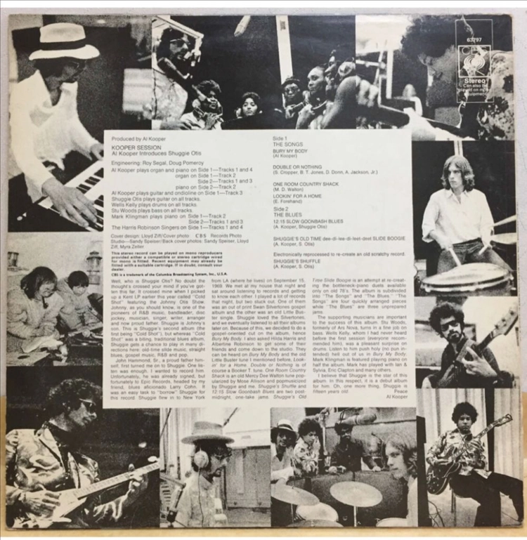 LP ; kooper session - al kooper, shuggie otis 알 쿠퍼, 셔기 오티스 락 이미지