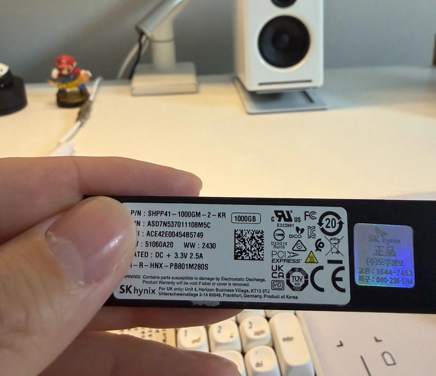 하이닉스 p41 플래티넘 1tb ssd 팝니다 이미지