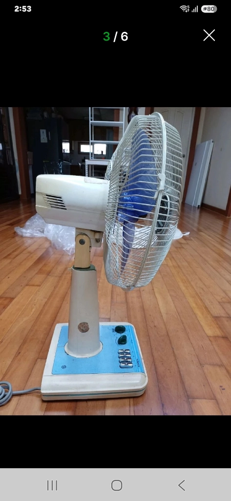 오래된 한일 엔틱 레트로 골동품 선풍기 입니다~ 이미지