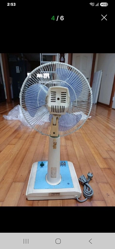 오래된 한일 엔틱 레트로 골동품 선풍기 입니다~ 이미지