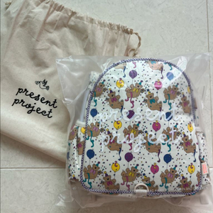 프레젠트프로젝트 프프 리틀백팩 파티베어크림 새상품 이미지