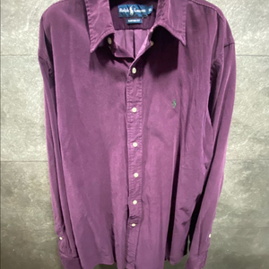남성 폴로 코듀로이 긴팔 셔츠 XL 버건디색 Polo Ralph Lauren 남방 이미지