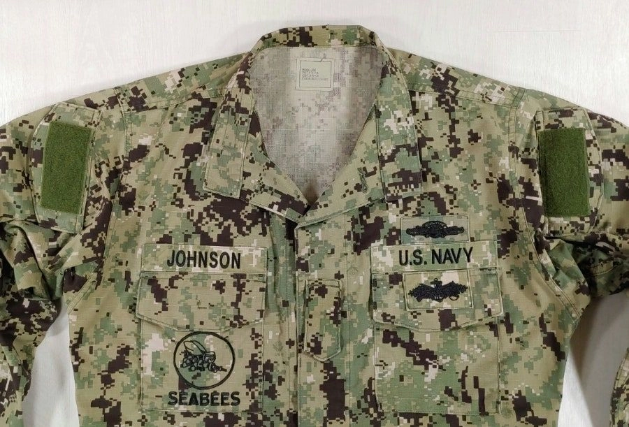 미해군 SEABEES NWU3 셔츠 M-L 이미지