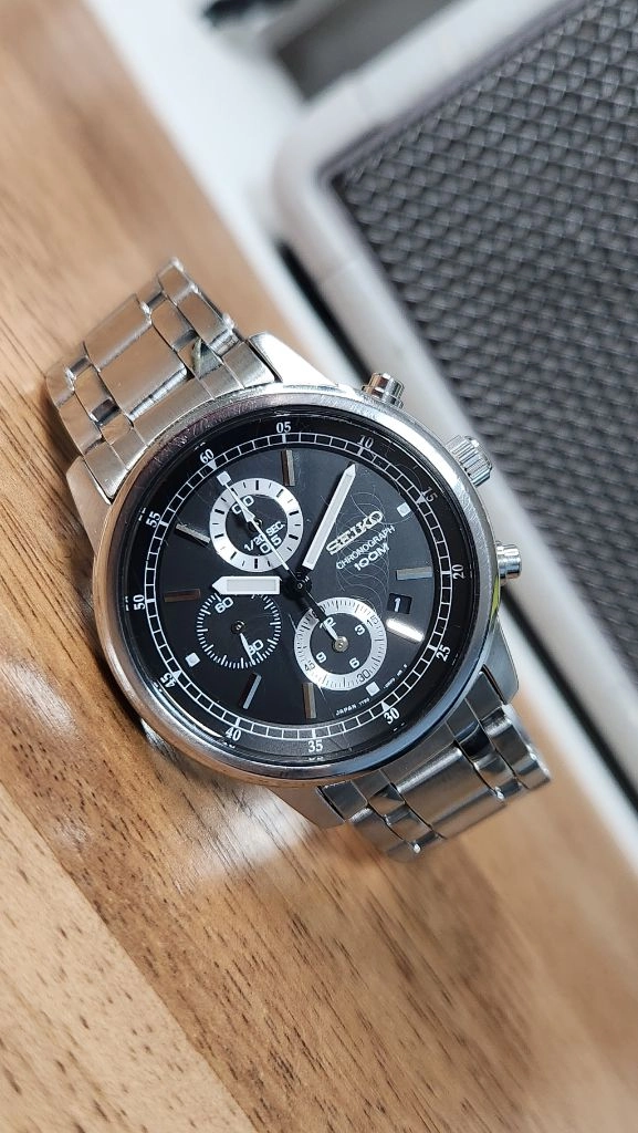 # 정품 세이코 크로노그래프 남자 메탈시계 SEIKO 급처 - 안심되는 중고거래