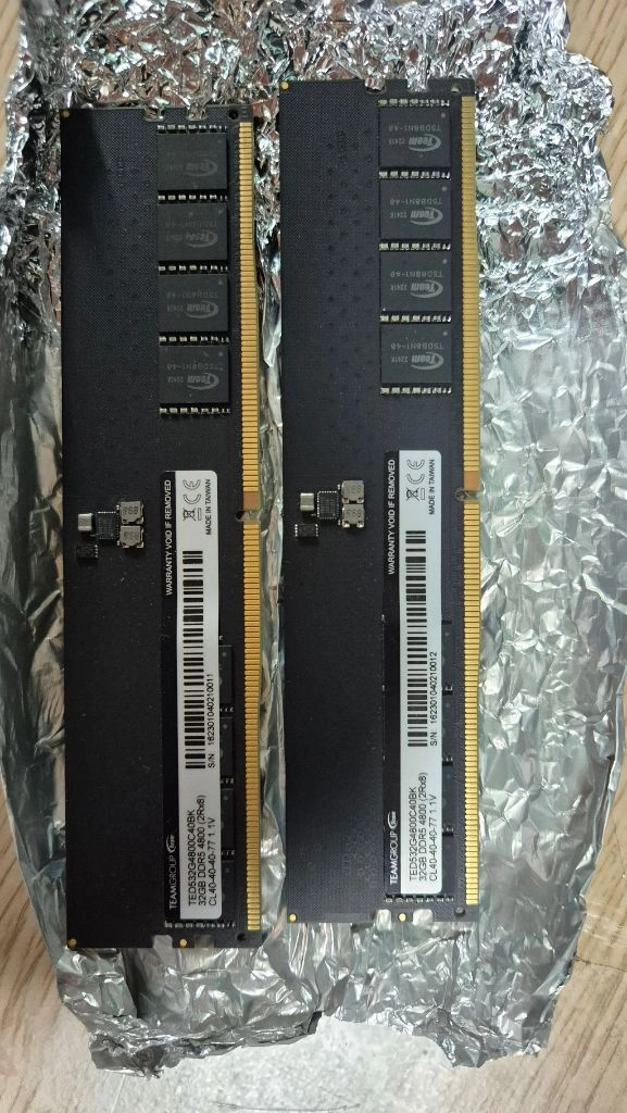 팀그룹 DDR5 32GB 2개 총 64gb 데스크탑 램 팝니다 이미지