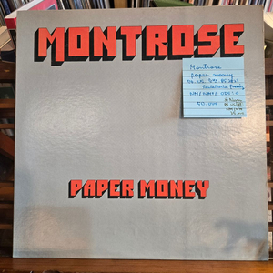 Montrose.paper money.74.US.초반.NM/NM+.민트급LP 이미지